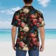 thumbnail image 4 of Fotbe Rose Flowers Camisa Hawaiana para Hombre Unisex – Camisa Casual de Verano con Botones de Manga Corta de Algodón y Lino,Small, 4 of 7