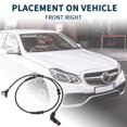 thumbnail image 3 of Sensor de Velocidad de Rueda ABS Único Bargains para Mercedes-Benz GL350 GL450 No.A1649058200 Sensor de Velocidad ABS Frontal Derecho, 3 of 6