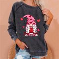 thumbnail image 1 of ICHUANYI Liquidación Mujer Casual Manga Completa Cuello Redondo Tops Blusa Suelta Sudadera con Estampado del Día de San Valentín ICHUANYI WER202308243961, 1 of 5