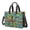 Monster Cartoon Truck Green Pattern, variant on Monster Cartoon Truck Pink Pattern Canvas Messenger Tote Bag, Nurse Handbag with Multi Pockets & Removable Strap, Magnetic Closure Gifts for Work Travel Shopping