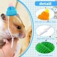thumbnail image 2 of 20Pcs Pet Snake Hat with Adjustable Elastic Chin Strap, Small Reptile Animal Hamster Knitted Pompon Mini Hats, for Pets Snake Ball Python Lizard Guinea Pig Chameleon Iguanas Accessories Decoration, 2 of 7