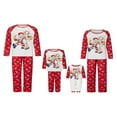 thumbnail image 1 of Family Matching Christmas Pajamas Santa Claus Printed Holiday Sleepwear Loungewear Matching Pjs Set, 1 of 7