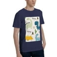 thumbnail image 2 of Bingfone Childish Dinosaur Men'S Loose Fit Short-Sleeve Pocket T-Shirt, 2 of 7