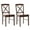 Walnut, variant on Duhome Set of 2 Dining Chairs with Solid Wood Armless Cross back for Dining Room Kitchen Farmhouse Walnut 2 Pack