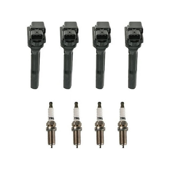 Ignition Coil and Spark Plug Kit 8 Piece - Compatible with 2002 - 2007 Suzuki Aerio 2003 2004 2005 2006