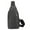 Gray, variant on Xfvqtps Mens Crossbody Bags with Earphone Hole Solid Color Simplicity Adjustable Shoulder Strap Waterproof Sports Fashion Travel Hiking Casual Shoulder Bags Black
