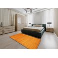 thumbnail image 4 of Ahgly Company Indoor Rectangle Contemporary Dark Orange Abstract Area Rugs, 7' x 9', 4 of 6