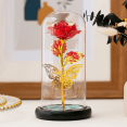 thumbnail image 1 of FTCBJJA Flor Rosa Preservada Qixi Galaxia Mariposa Dorada Regalo de Cumpleaños Del Día de la Madre para Su Novia Aniversario Boda, 1 of 5
