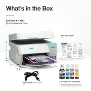 Epson EcoTank ET-3943 Wireless All-in-One Color Supertank Printer – White