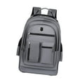thumbnail image 4 of Bunblic Rolling Backpack Computer Bag Water Resistant Large Capacity Oxford Cloth Wheeled Laptop Backpack Trolley Suitcase for School Gray, 4 of 8