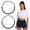 Black+black, variant on Crop Tuck Band for Women: Elastic Tucking Belt for Shirts & Sweaters, Adjustable Crop Tool for Oversized Tops, 2 Pack