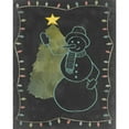thumbnail image 3 of Popp, Grace 15x18 Black Modern Framed Museum Art Print Titled - Chalkboard Snowman I, 3 of 5