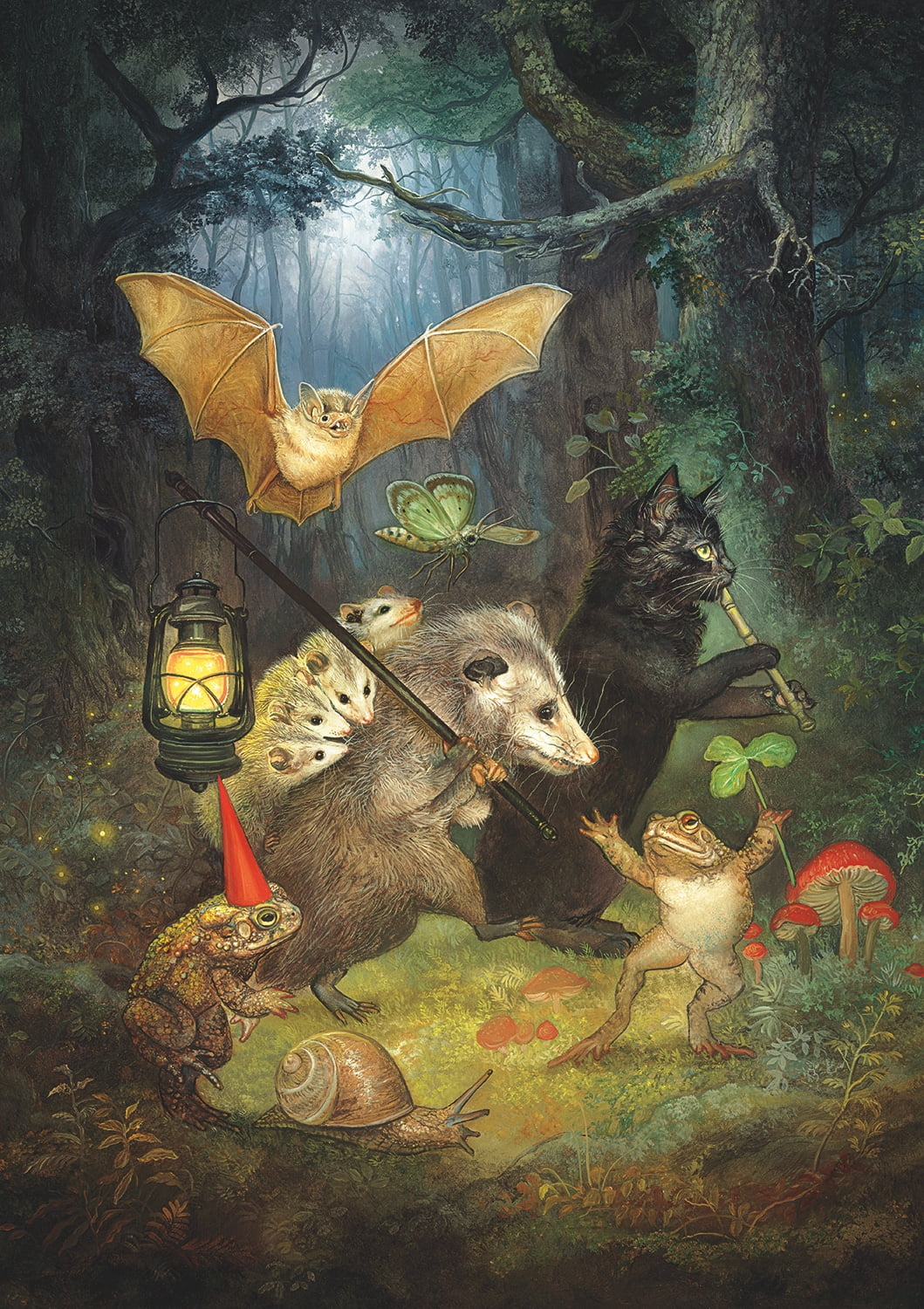 Buffalo Games The Moonlit March 500-Piece Interlocking Jigsaw Puzzles for Adults Ages 14+
