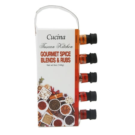 4-Pack Cucina Tuscan Kitchen Gourmet Spice Blends & Rubs Set (Net Wt 5 oz) Best By: