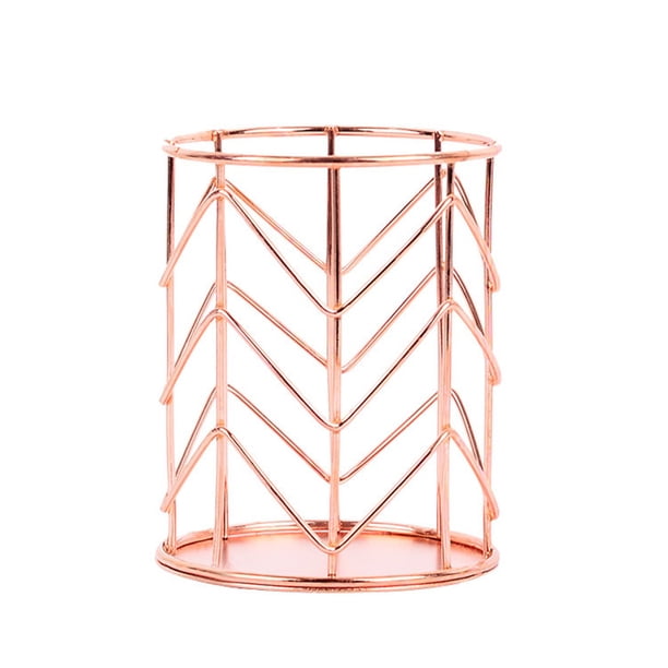 Bolígrafo De Metal, Soporte De Papelería, Brocha De Maquillaje, Organizador De Cosméticos, Caja De Almacenamiento De Metal, Contenedor De Lápiz Labial, Decoración Speravity HA021903-00