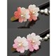 thumbnail image 4 of Palillo para el cabello Perfecl con diseño de flores de Acrílico y borlas de perla rosado, 4 of 8