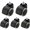 Grey, variant on Gamvdout Plate Casters Office Chair Casters Universal Swivel Furniture Casters Crib Casters Silent Replacement Wheels 5 Pcs