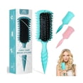 thumbnail image 1 of wonima44 Curly Hair Brush, 5-in-1 Detangling & Curl Defining Brush for Curly Hair Wet or Dry, Shaping & Styling Brushes with Less Pulling for Women & Men (Teal), 1 of 1