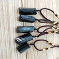 thumbnail image 7 of Yesbay Men Women Black Faux Tourmaline Stone Pillar Pendant Rope Necklace Jewelry Gift-Black, 7 of 7