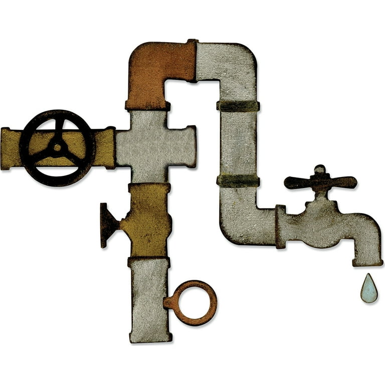 Sizzix Bigz Die By Tim Holtz-Pipeline .25