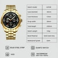 thumbnail image 2 of Nibosi New Men Watches Top Luxury Brand Steel Waterproof Sport Quartz Watch Men Fashion Date Clock Chronograph Relogio Masculino - Quartz Wristwatches, 2 of 6