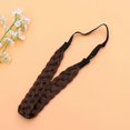 thumbnail image 3 of 1PC Braided Headband Elastic Stretch Adjustable Buckle Braid Hairpiece for Women Lady (Style 3), 3 of 4