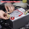 thumbnail image 4 of M optimized 2pcs Brass Car Battery Terminal Connector Top Post End Clamps with Battery Anti-corrosion Protection Gasket, 4 of 9