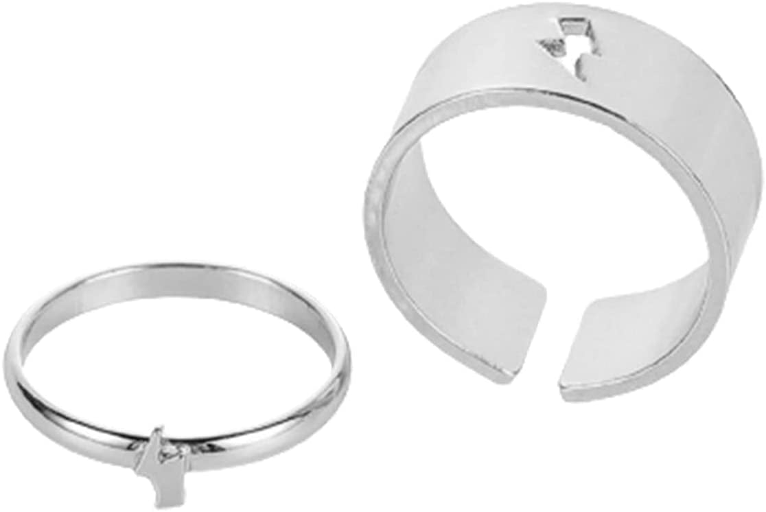 Daesar Couple Rings for Him and Her with Engraving, Engagement Rings  Stainless Steel Silver with Stone Puzzle Heart Band Rings Friendship Rings  for 2, Stainless steel : Amazon.de: Fashion