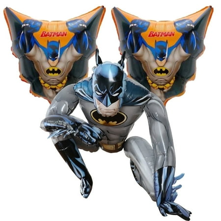 3 PCS Superhero Balloons Batman Balloon Hero Balloons Birthday Party Balloon
