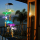 thumbnail image 5 of Campanas de viento con forma de colibrí o mariposa, regalos para mamá, campanas de viento solares, decoración de jardín, regalos de jardín, 5 of 5