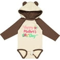 thumbnail image 3 of Inktastic Happy Mothers Day with Flowers Boys or Girls Long Sleeve Baby Bodysuit, 3 of 5