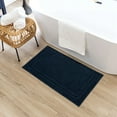 thumbnail image 4 of Mohawk Diplomat Bath Mat Soft Absorbent Quick Dry Machine Washable Non-Slip Bathroom Mat, Indigo, 20" x 34", 4 of 8