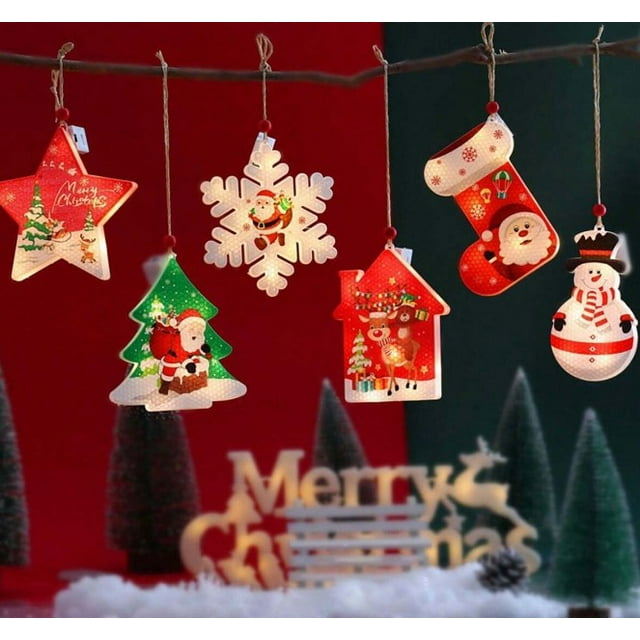 Luces LED decorativas de Navidad CM-TOP 6 luces