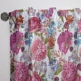 thumbnail image 3 of DESIGN ART Designart 'Blooming Burgundy Peonies' Floral Curtain Single Panel 52 in. wide x 84 in. high - 1 Panel 84 Inches, 3 of 5