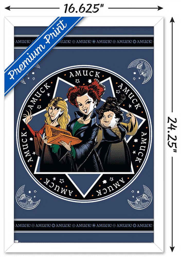 Disney Hocus Pocus - Amuck Wall Poster, 14.725" x 22.375", Framed