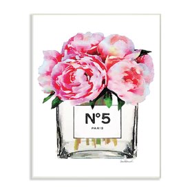 The Stupell Home Decor Collection Glam Paris Vase With Pink Peony