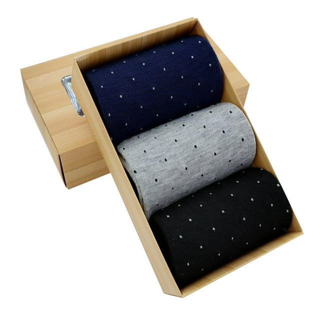 3 Pairs Men Socks Fashion Creative Casual Crew Socks Cotton Socks with Box