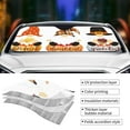 thumbnail image 5 of Fuzoiu Autumn Gnomes Print Car Windshield Sun Shade,Block Uv Rays Sunshade,Foldable Front Window Sun Visor Protector for Car,SUV,Truck-Keep Vehicle Cool-Autumn Gnomes, 5 of 8