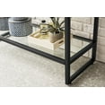 thumbnail image 4 of James Martin Furniture  39.5 in. Boston Stainless Steel Sink Console with White Glossy Resin Countertop, Matte Black, 4 of 7