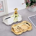 thumbnail image 6 of Silver Rectangular Ottoman Tray European Metal Tray for Holding Bathroom Appliances Shower GelTowelor Holding Handmade Supplies Such as Beads Jewelry Metal fillers etc., 6 of 7