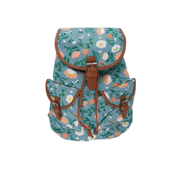 Bravo! Women's Backpack Daisy Flower Rucksack Drawstring