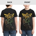 thumbnail image 3 of The Legend Of Zelda Teen T-Shirt Crewneck Short Sleeve Double-Sided Print Summer Tee Shirts Top For Youth Boys Girls Children Small, 3 of 7