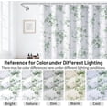 thumbnail image 6 of Sage Green Floral Shower Curtain Aesthetic, Plant Spring Light Green Flower Decorative Shower Curtains for Bathroom 72" W x 72" L, 6 of 7