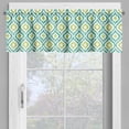 thumbnail image 2 of Ambesonne Ikat Window Valance, Vibrant Ogee Motif, 54" X 12", Mint Green Yellow Green, 2 of 5