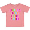 thumbnail image 3 of Inktastic Worlds Best Little Sister Girls Baby T-Shirt, 3 of 5