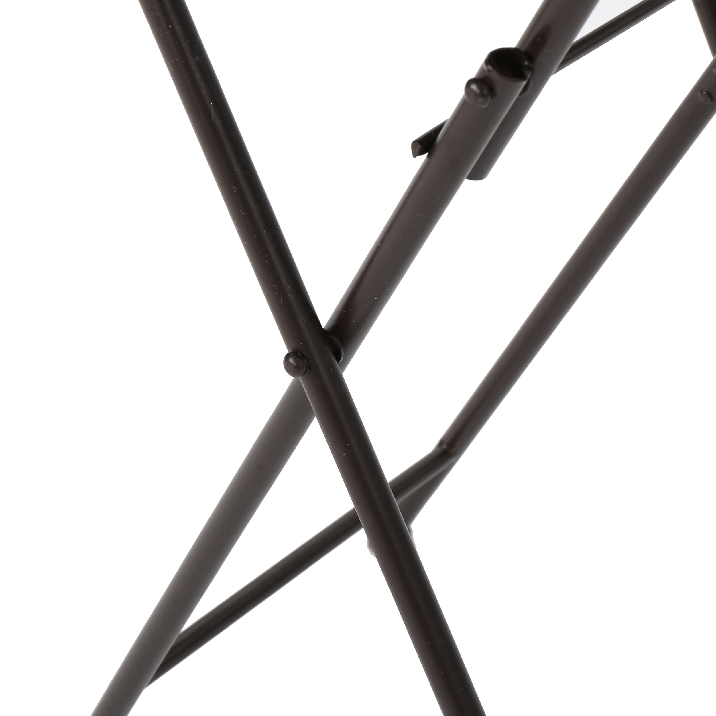 Owen Outdoor Stone Side Table with Iron Frame, Beige and Black