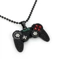 thumbnail image 5 of HOOUN Unisex Retro Crystal&nbsp;Necklace Video Game Controller Console Men Women 0541-Gold, 5 of 5