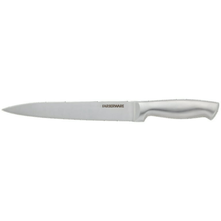 Farberware 13Piece Stainless Steel Knife Block Set Built in Sharpener in  Drawer Steak Knives Naturalkitchen knives