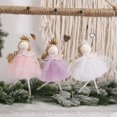 thumbnail image 4 of Muñecas de ángel de Navidad 2023, adornos de árbol de Navidad para niña de peluche, adornos navideños para el hogar, regalos de Año Nuevo para niños, 4 of 5