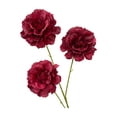 thumbnail image 2 of Under $3 Artificial Peony Stem 3-Head Peony Bouquet Plastic For Living Room Vase Filler Wedding Centerpiece Red (1Pc), 2 of 5